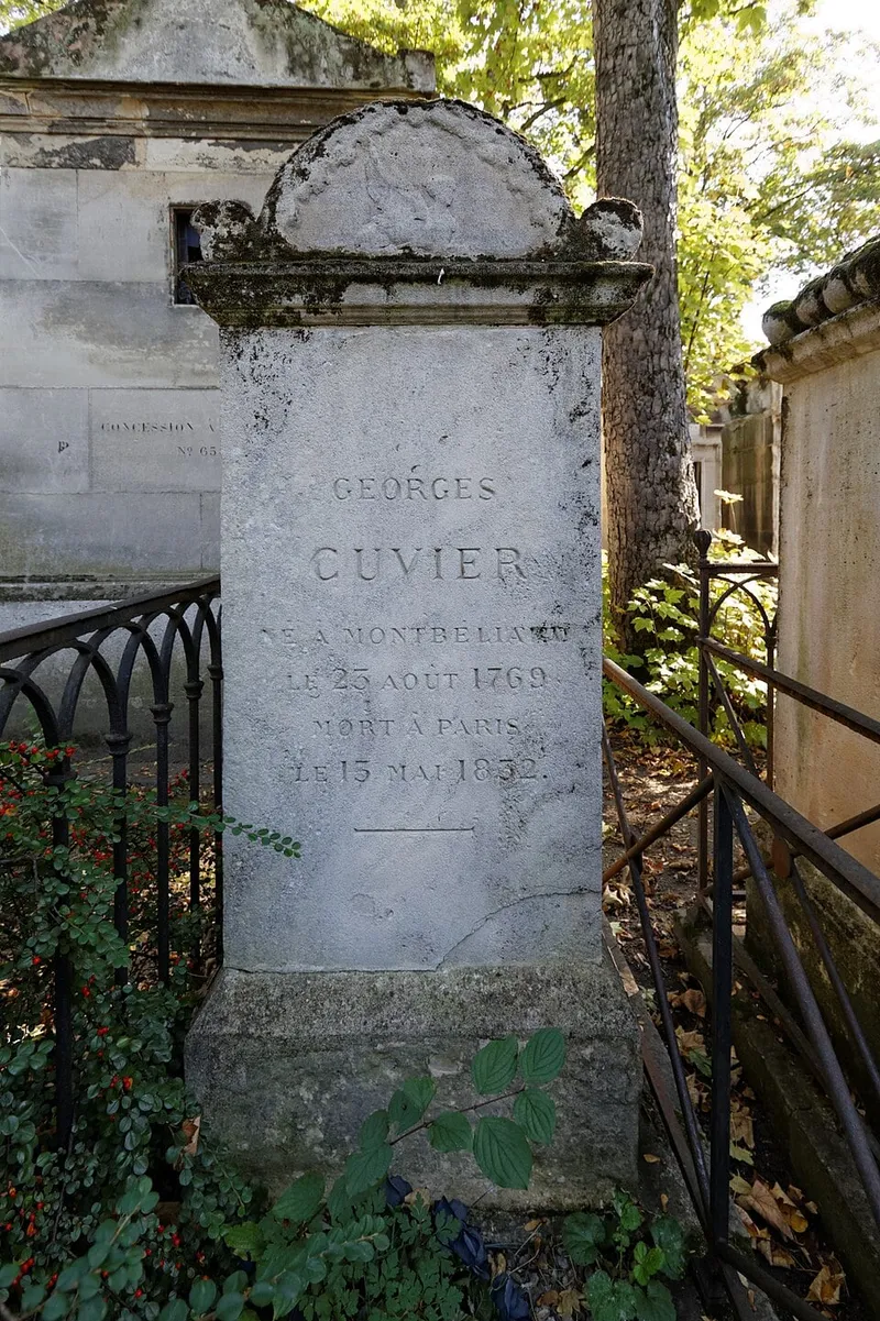 Photographie : la tombe de Georges Cuvier au cimetière du Père-Lachaise