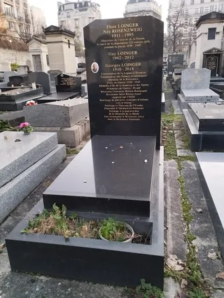 Photographie : la tombe de Georges Loinger au cimetière du Montparnasse