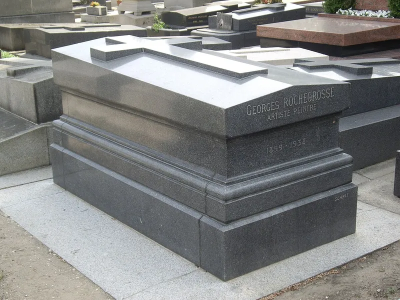 Photographie : la tombe de Georges Rochegrosse au cimetière du Montparnasse