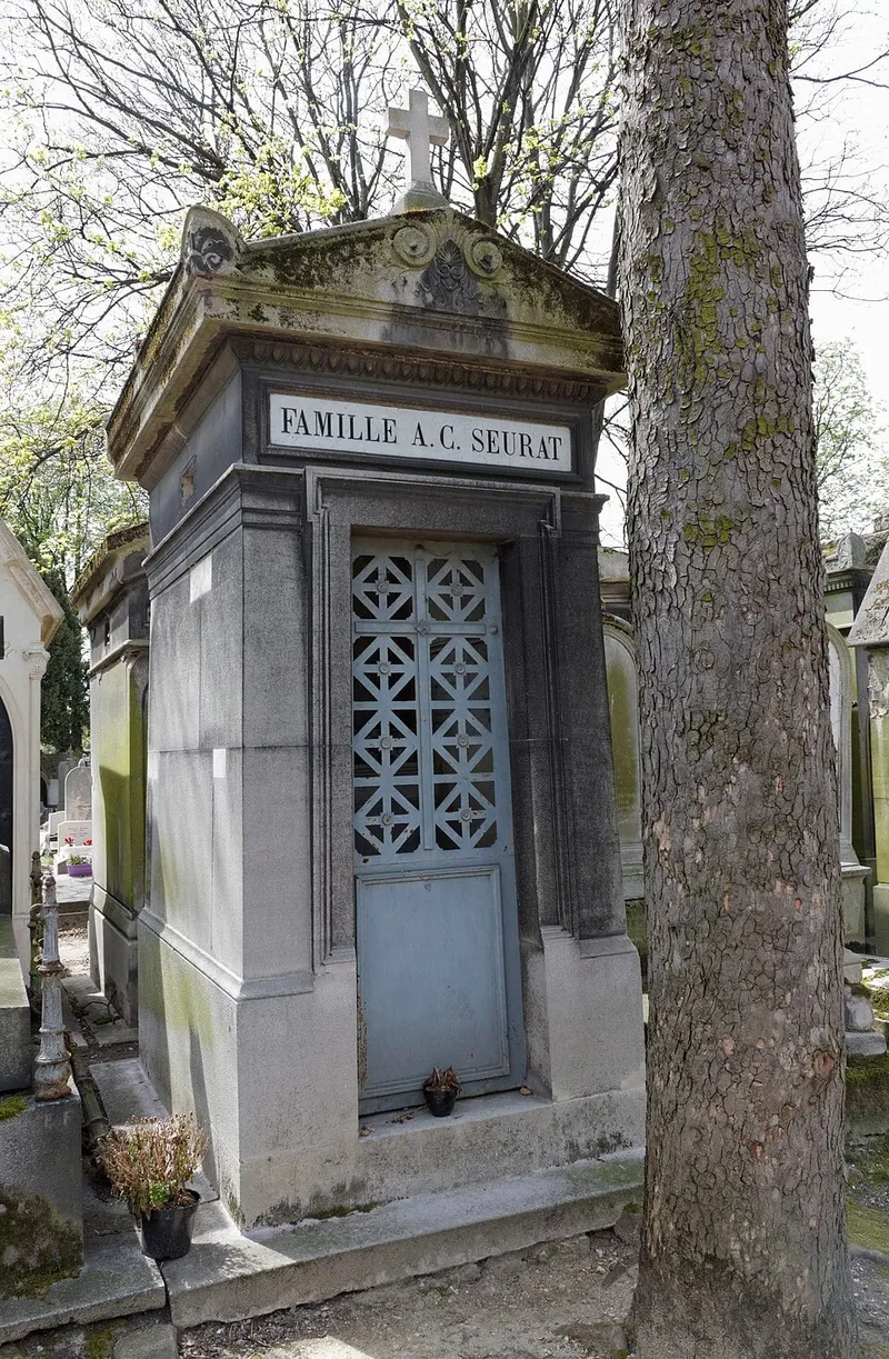 Photographie : la tombe de Georges Seurat au cimetière du Père-Lachaise