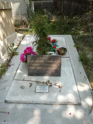 Photographie : la tombe de Gisèle Halimi au cimetière du Père-Lachaise