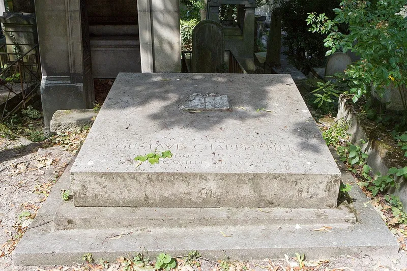 Photographie : la tombe de Gustave Charpentier au cimetière du Père-Lachaise