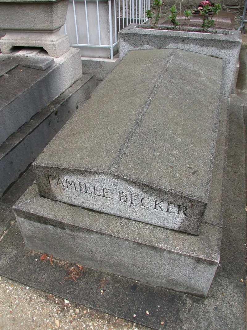 Photographie : la tombe de Jacques Becker au cimetière du Montparnasse