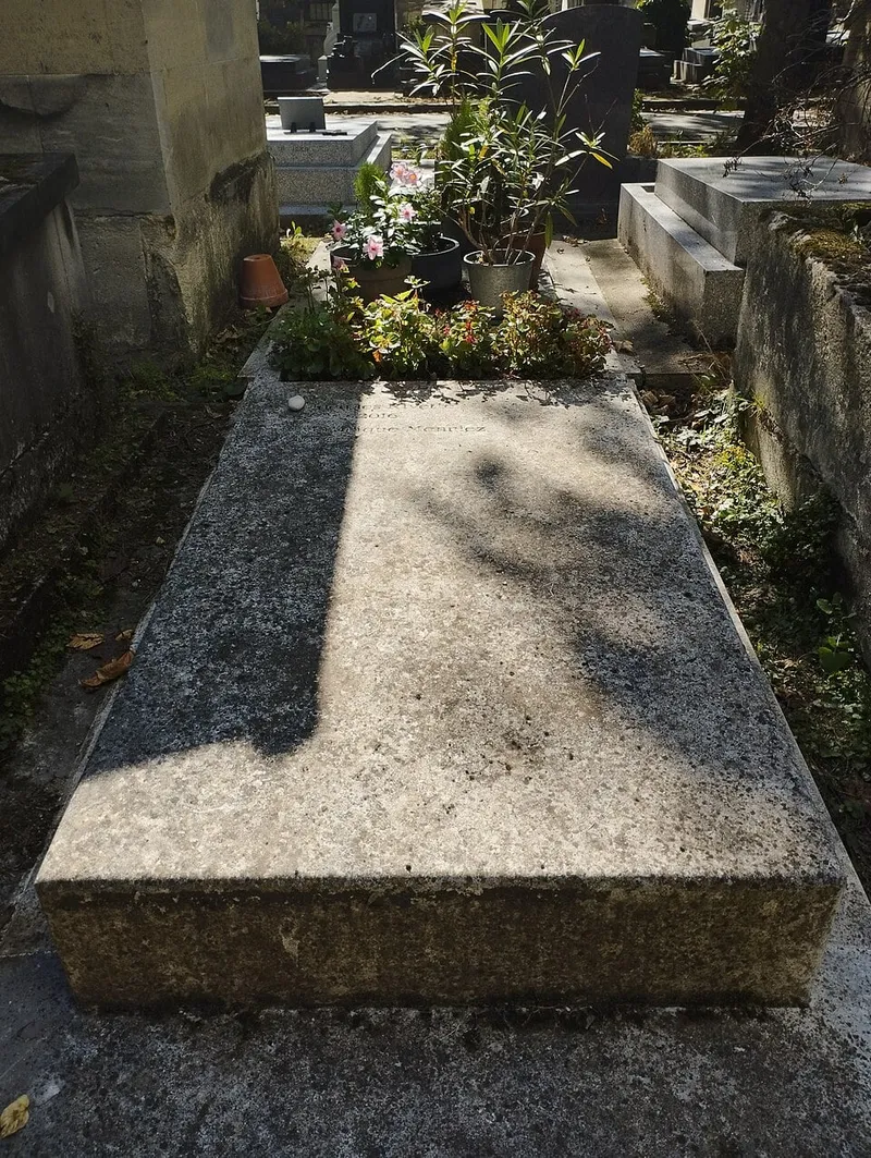 Photographie : la tombe de Jacques Rivette au cimetière de Montmartre