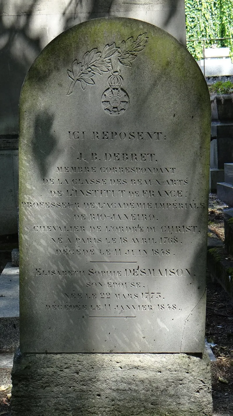 Photographie : la tombe de Jean-Baptiste Debret au cimetière de Montmartre