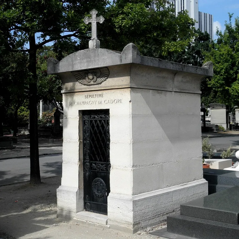 Photographie : la tombe de Jean-Baptiste Nompère de Champagny au cimetière du Montparnasse