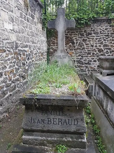 Photographie : la tombe de Jean Béraud au cimetière de Montmartre