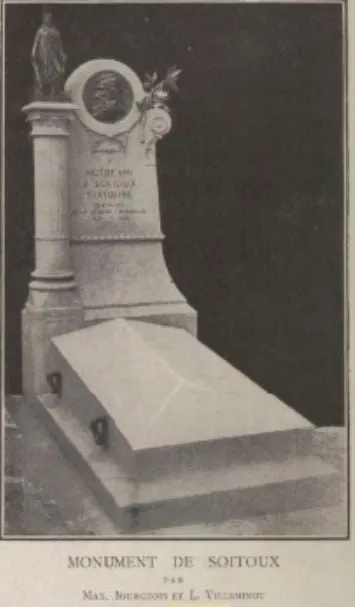 Photographie : la tombe de Jean-François Soitoux au cimetière du Montparnasse