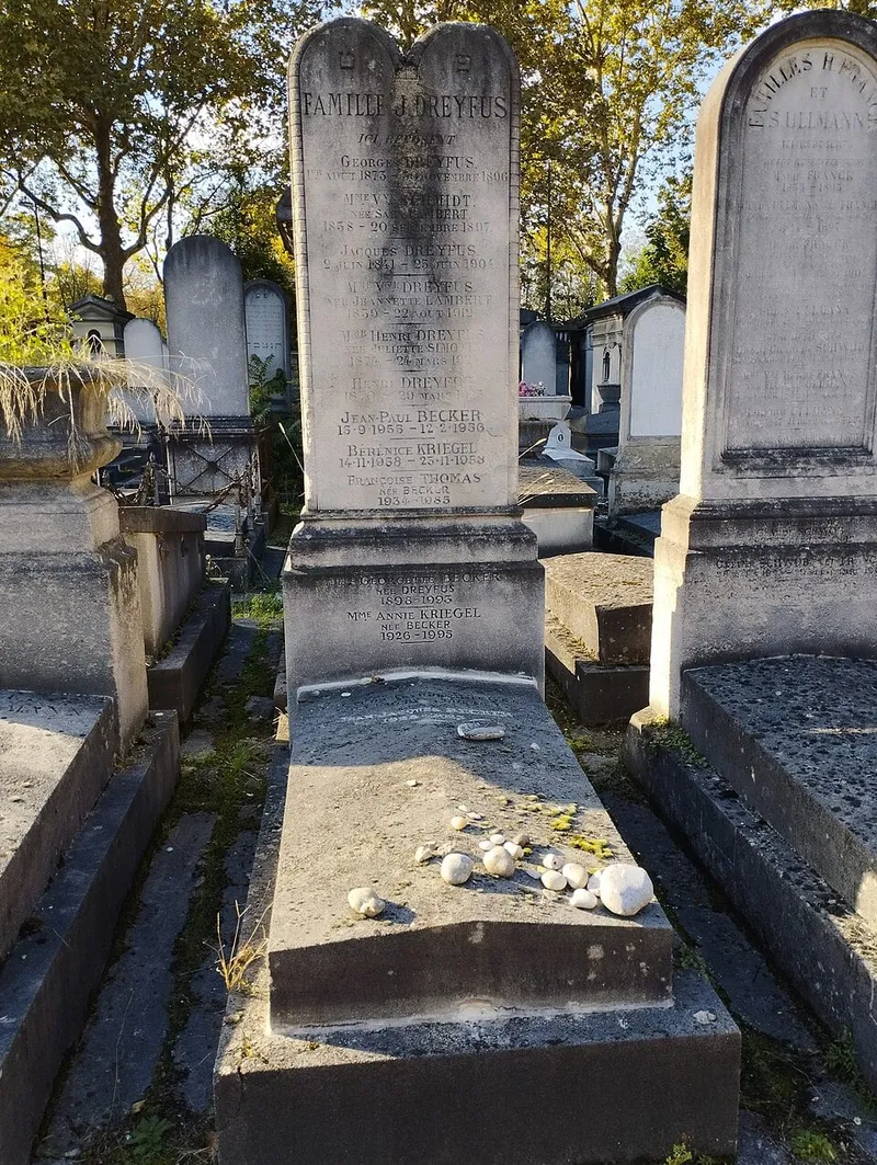 Photographie : la tombe de Jean-Jacques Becker au cimetière du Montparnasse