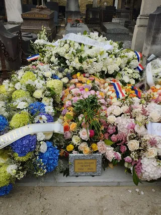 Photographie : la tombe de Jean-Jacques Sempé au cimetière du Montparnasse