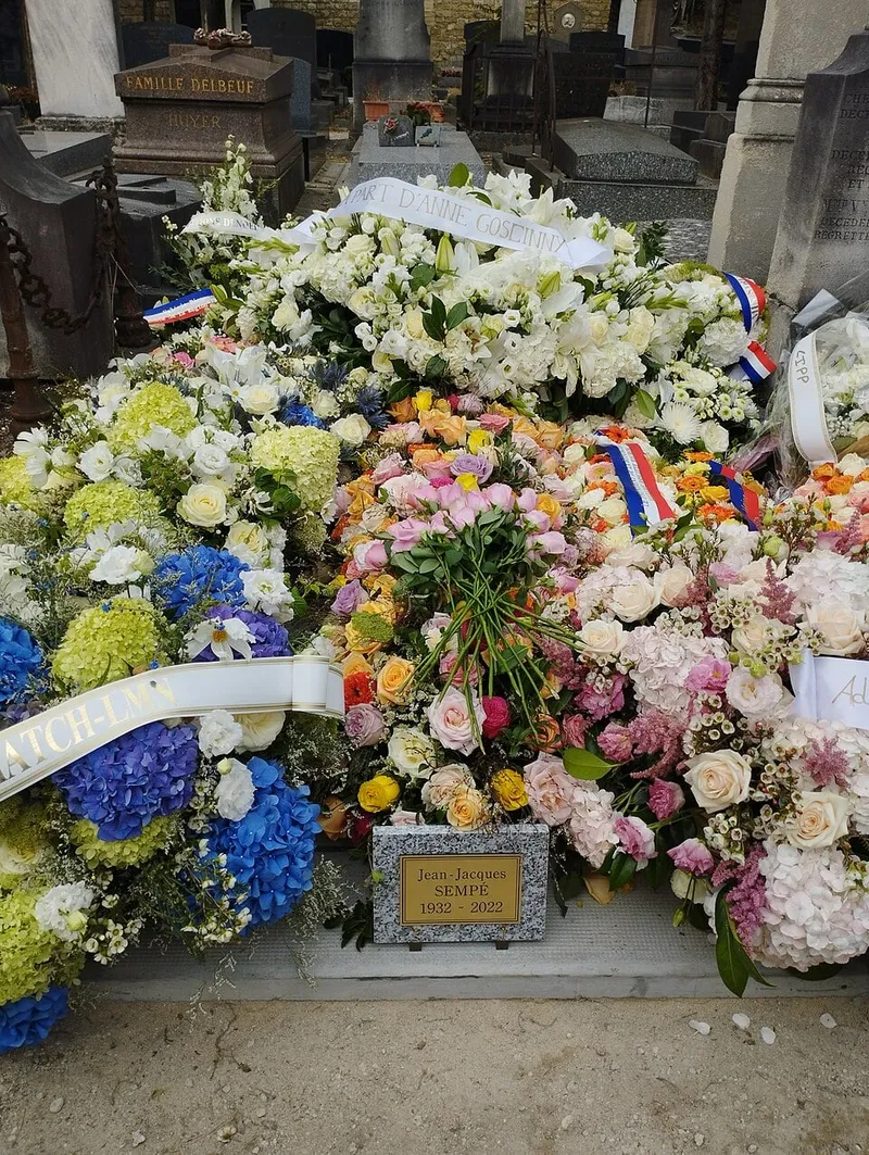 Photographie : la tombe de Jean-Jacques Sempé au cimetière du Montparnasse