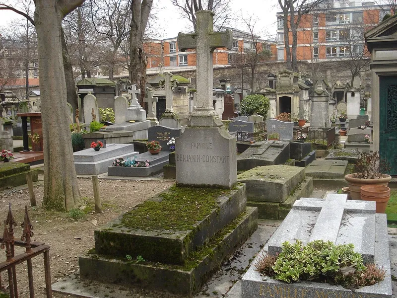 Photographie : la tombe de Jean-Joseph Benjamin-Constant au cimetière de Montmartre