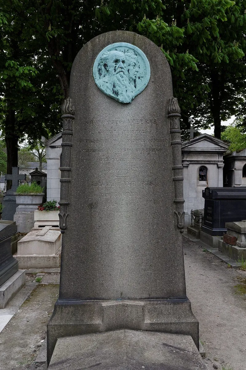 Photographie : la tombe de Jean-Joseph Weerts au cimetière du Père-Lachaise