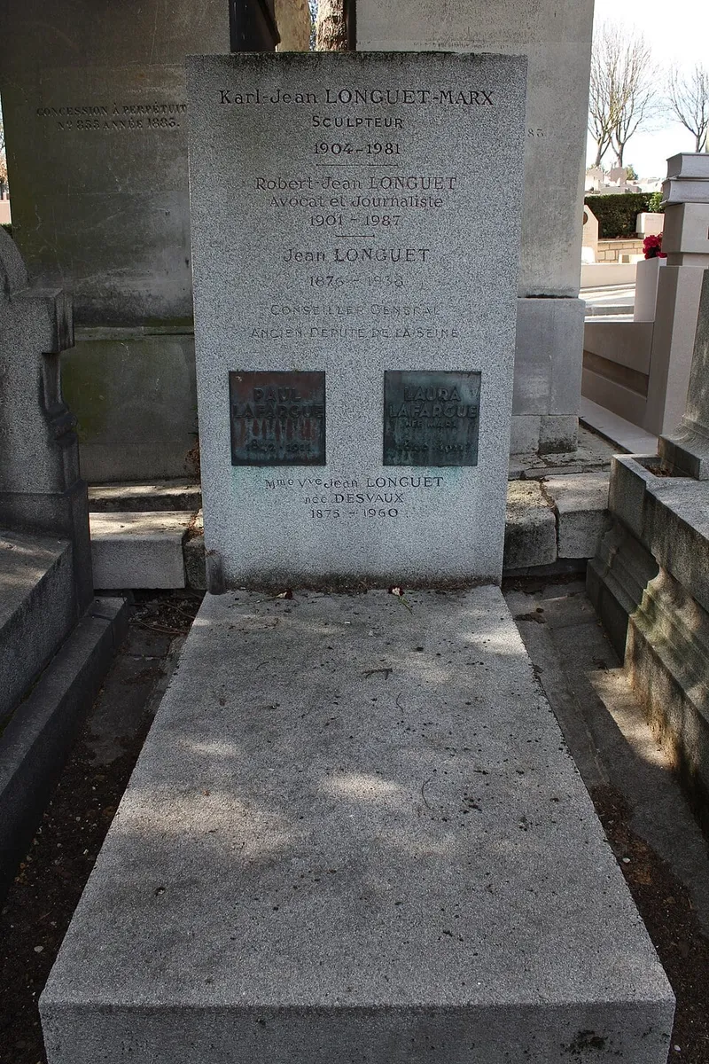 Photographie : la tombe de Jean Longuet au cimetière du Père-Lachaise