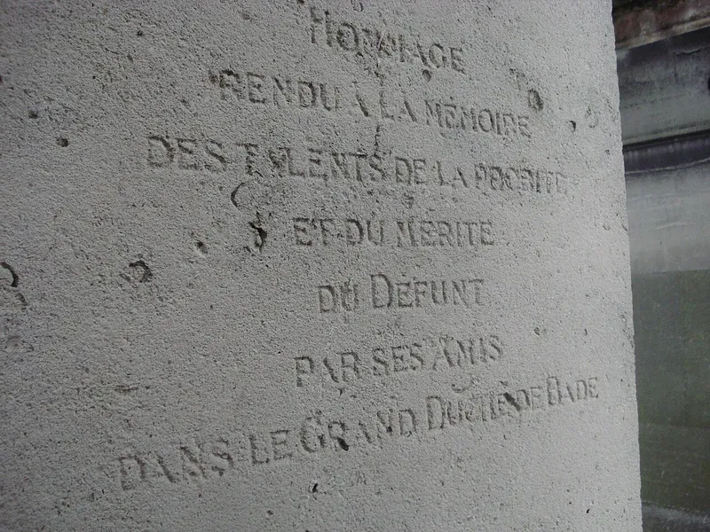 Photographie : la tombe de Johann Gottfried Tulla au cimetière de Montmartre