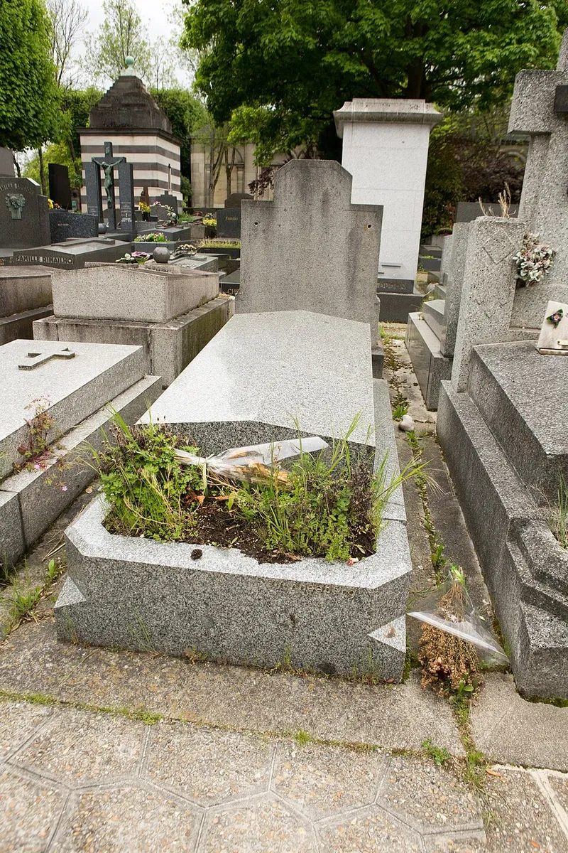 Photographie : la tombe de Juan Negrín, au Père-Lachaise
