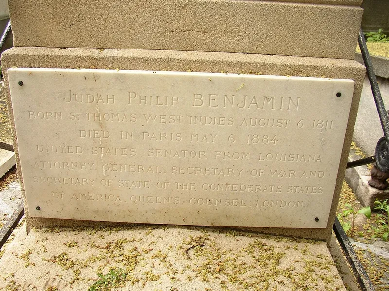 Photographie : la tombe de Judah Benjamin au cimetière du Père-Lachaise