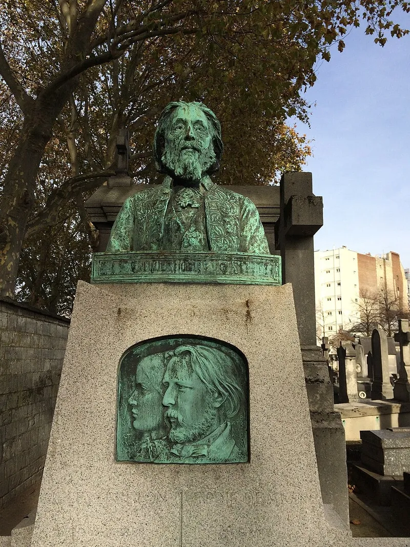 Photographie : la tombe de Jules Breton au cimetière du Montparnasse