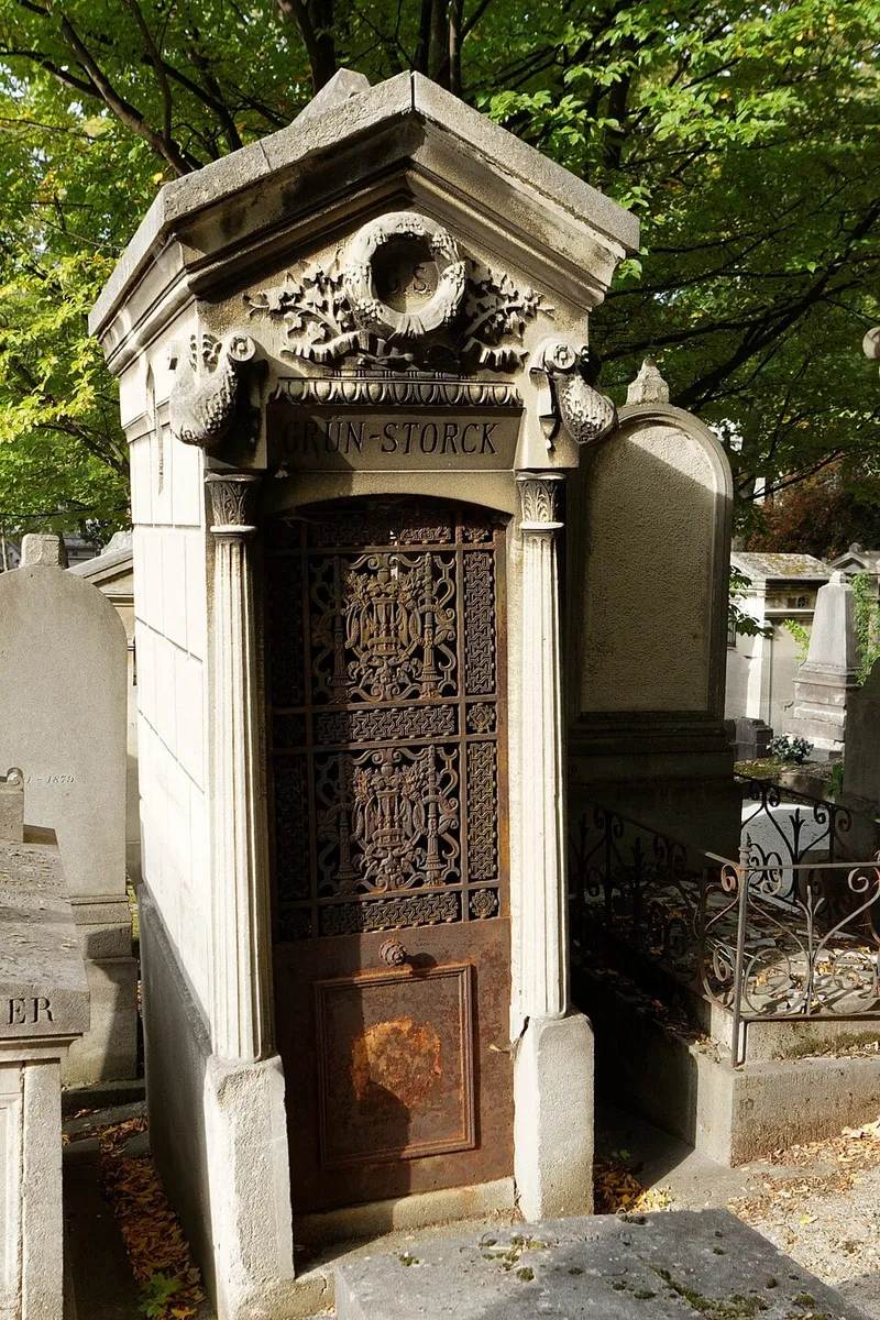 Photographie : la tombe de Jules Grün au cimetière du Père-Lachaise
