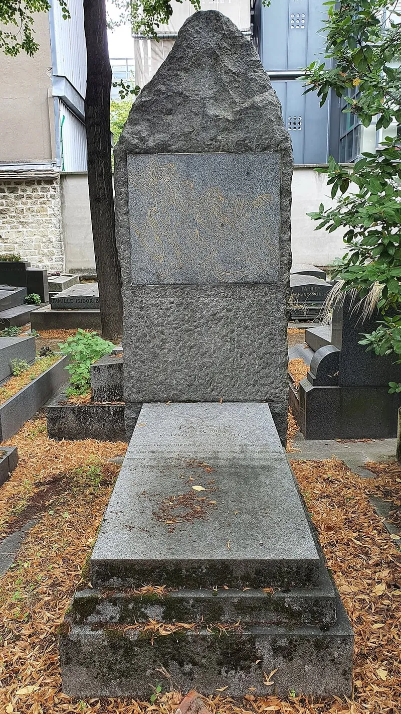 Photographie : la tombe de Jules Pascin au cimetière du Montparnasse