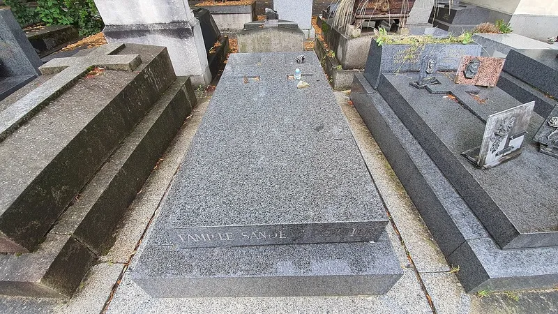 Photographie : la tombe de Jules Sandeau au cimetière du Montparnasse