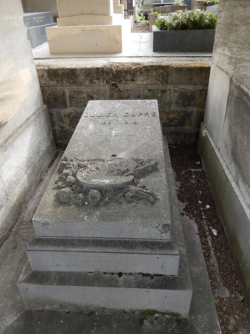Photographie : la tombe de Julien Dupré au cimetière du Père-Lachaise