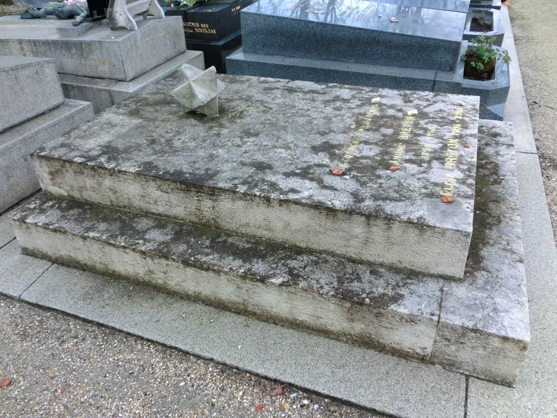 Photographie : la tombe d'André Breton au cimetière des Batignolles