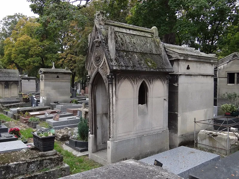 Photographie : la tombe de Joséphine-Fernande de Bourbon au cimetière de Montmartre