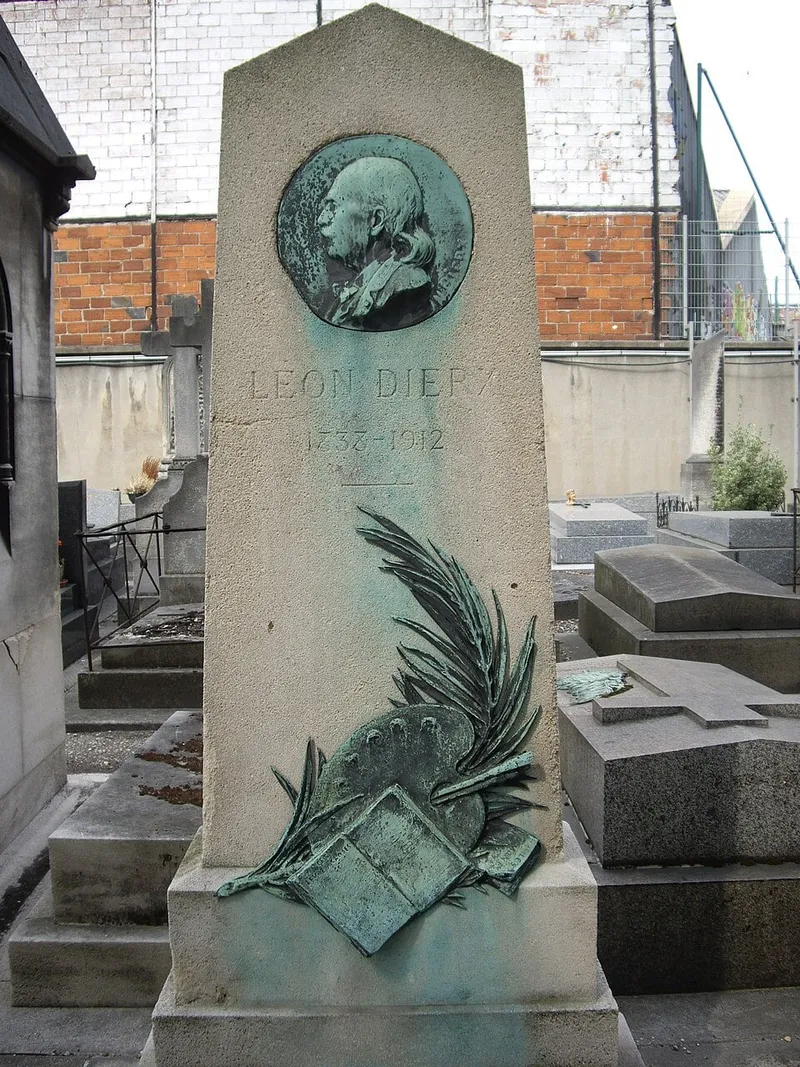 Photographie : la tombe de Léon Dierx au cimetière des Batignolles