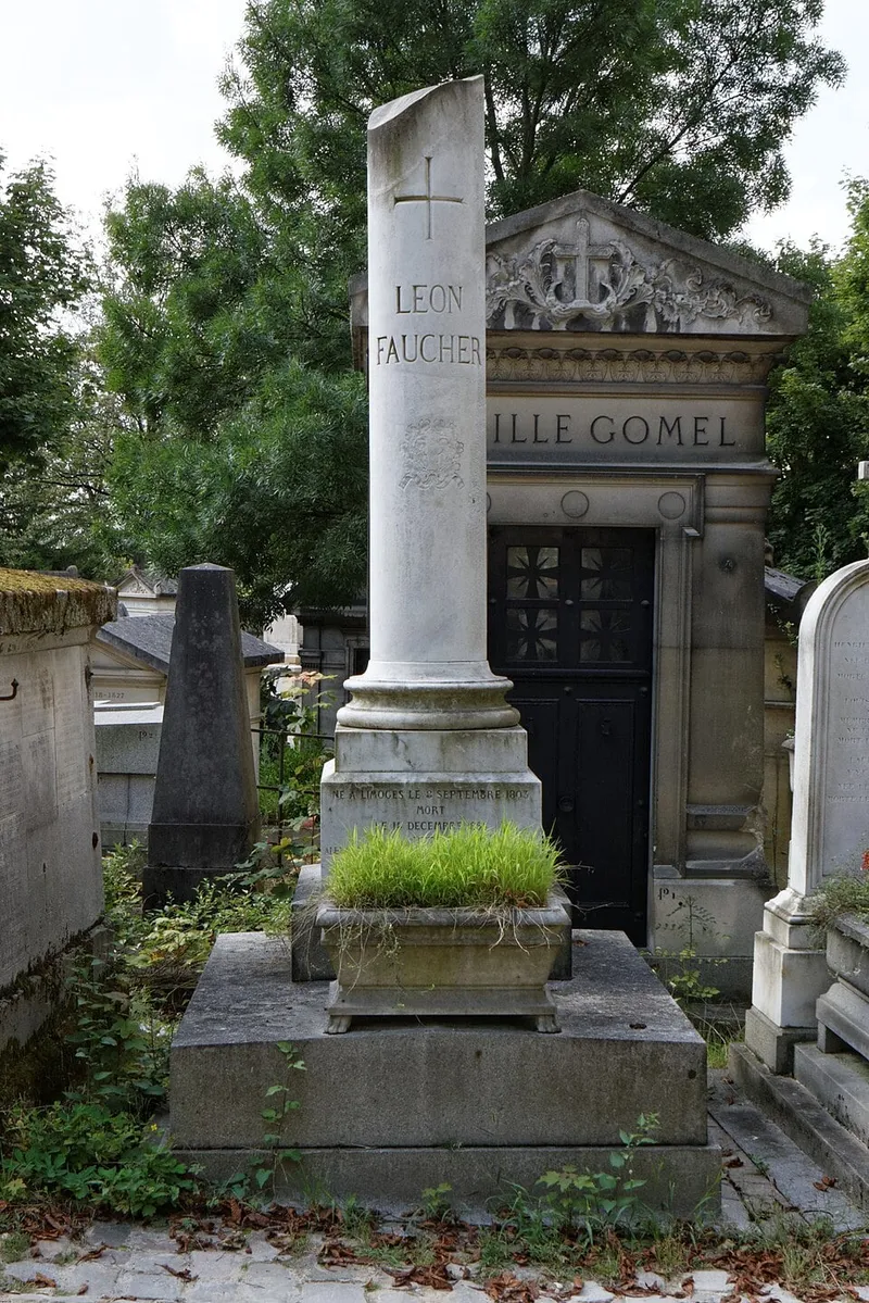 Photographie : la tombe de Léon Faucher au cimetière du Père-Lachaise
