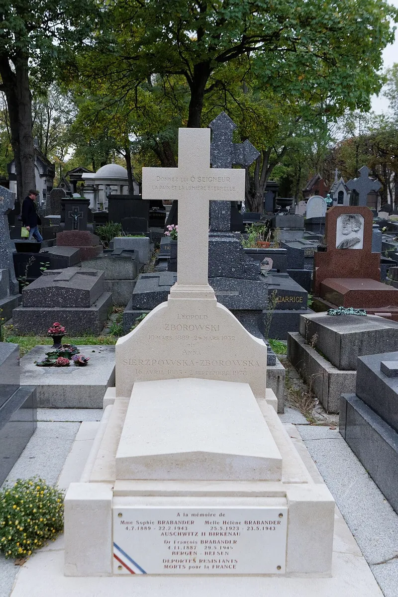 Photographie : la tombe de Léopold Zborowski au cimetière du Père-Lachaise