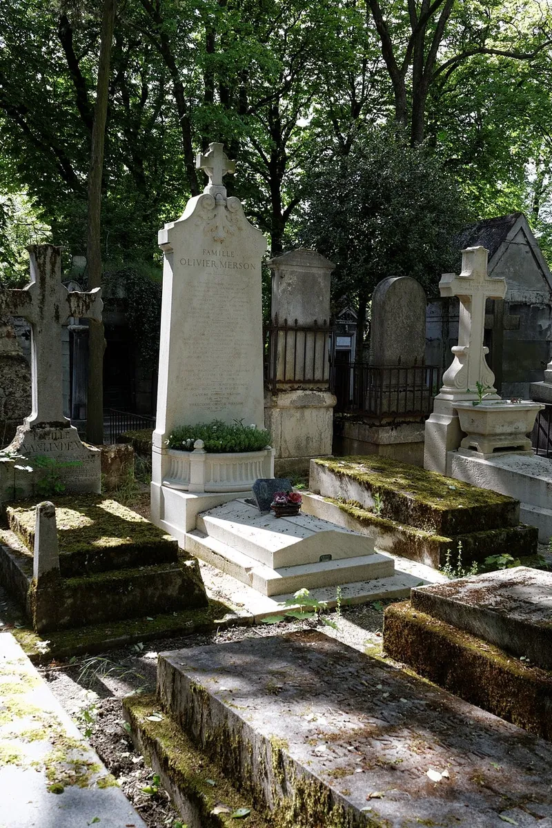 Photographie : la tombe de Luc-Olivier Merson au cimetière du Père-Lachaise
