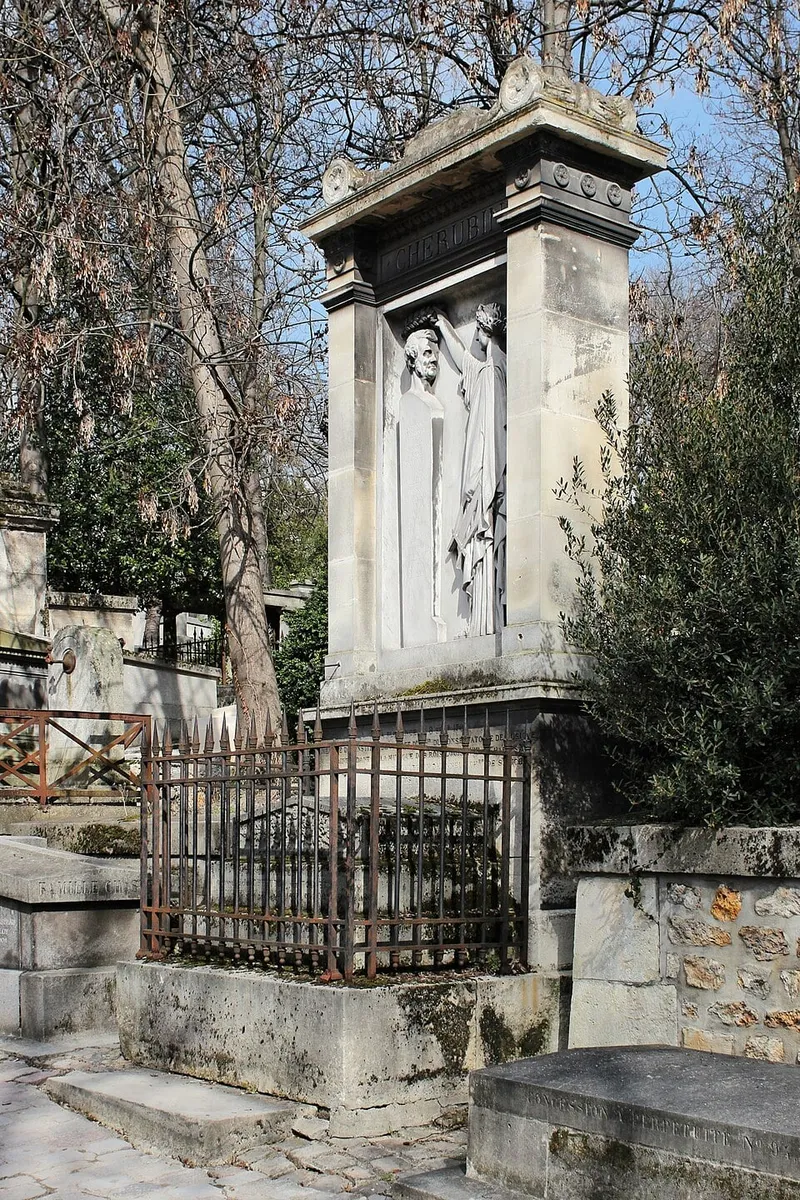 Photographie : la tombe de Luigi Cherubini au cimetière du Père-Lachaise