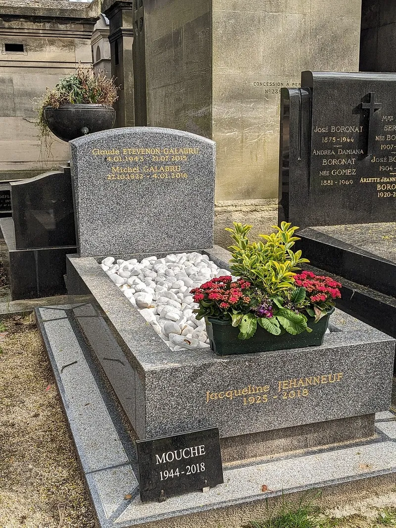Photographie : la tombe de Michel Galabru au cimetière de Montmartre