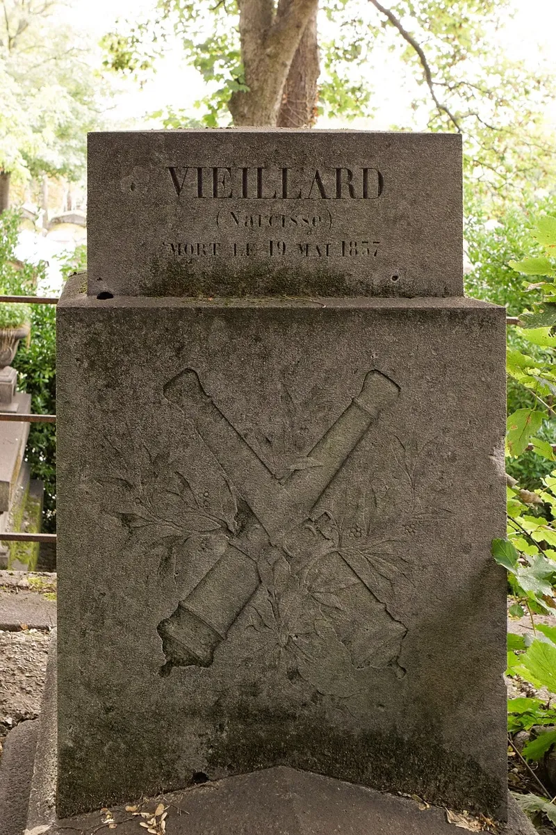 Photographie : la tombe de Narcisse Vieillard au cimetière du Père-Lachaise