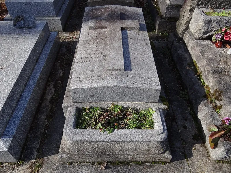 Photographie : la tombe de Paul Bourget au cimetière du Montparnasse