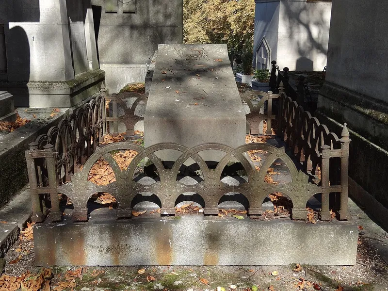 Photographie : la tombe de Paul Delaroche au cimetière de Montmartre