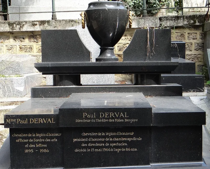 Photographie : la tombe de Paul Derval au cimetière de Montmartre