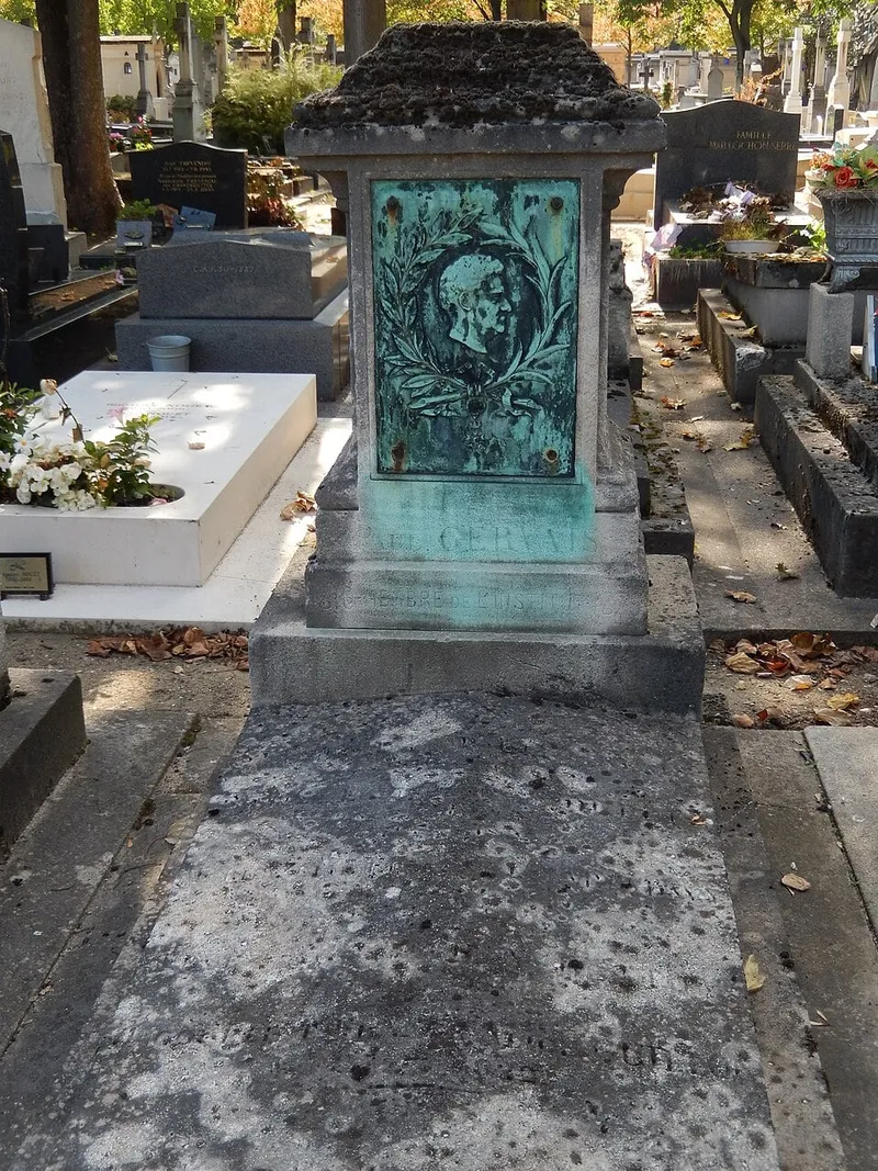 Photographie : la tombe de Paul Gervais au cimetière du Montparnasse