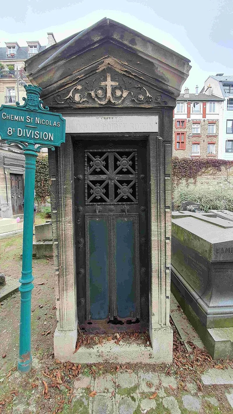 Photographie : la tombe de Paul Poiret au cimetière de Montmartre