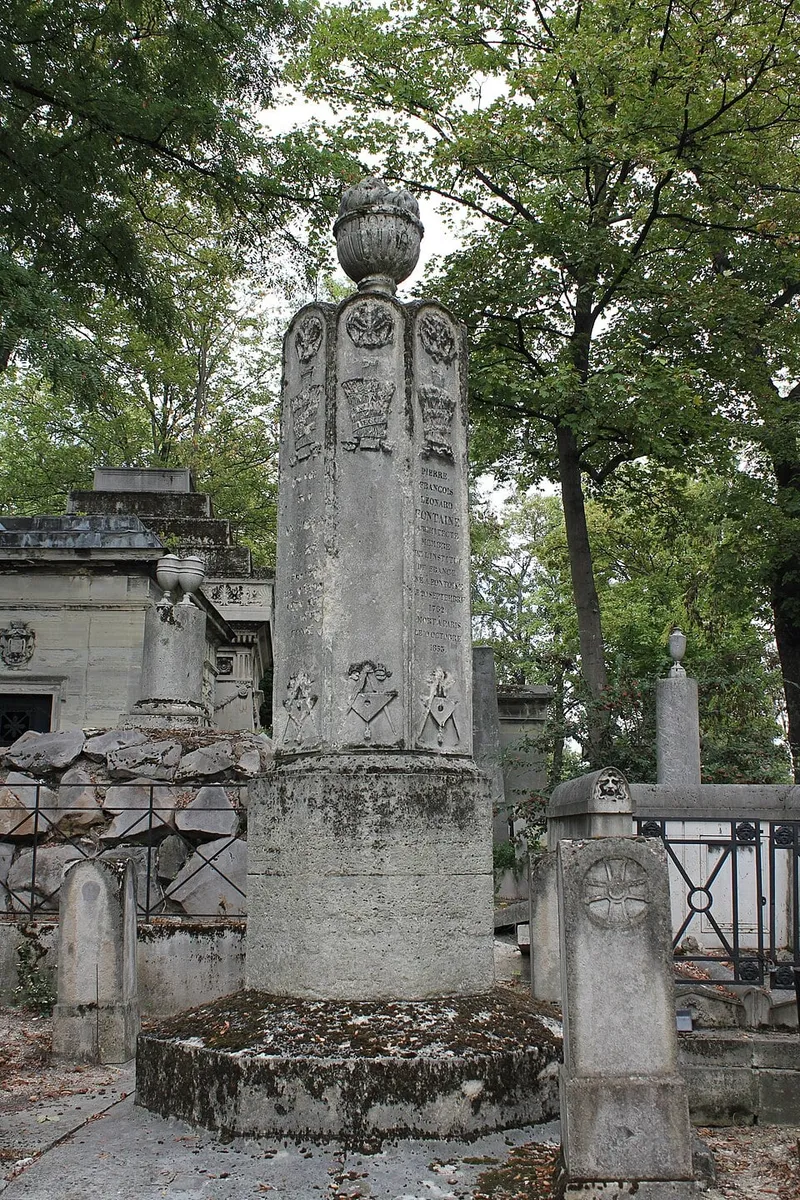 Photographie : la tombe de Pierre Fontaine au cimetière du Père-Lachaise