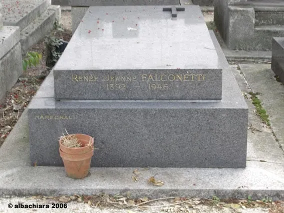 Photographie : la tombe de Renée Falconetti au cimetière de Montmartre