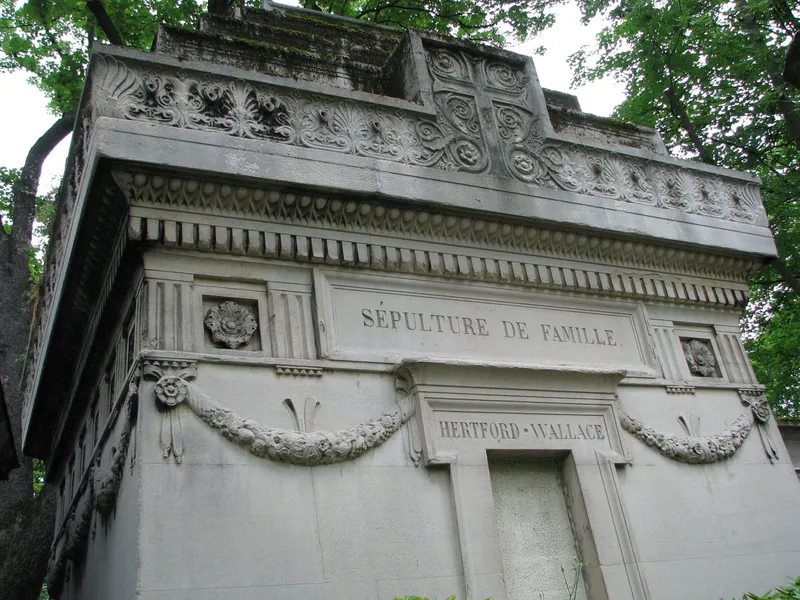 Photographie : la tombe de Richard Wallace au cimetière du Père-Lachaise