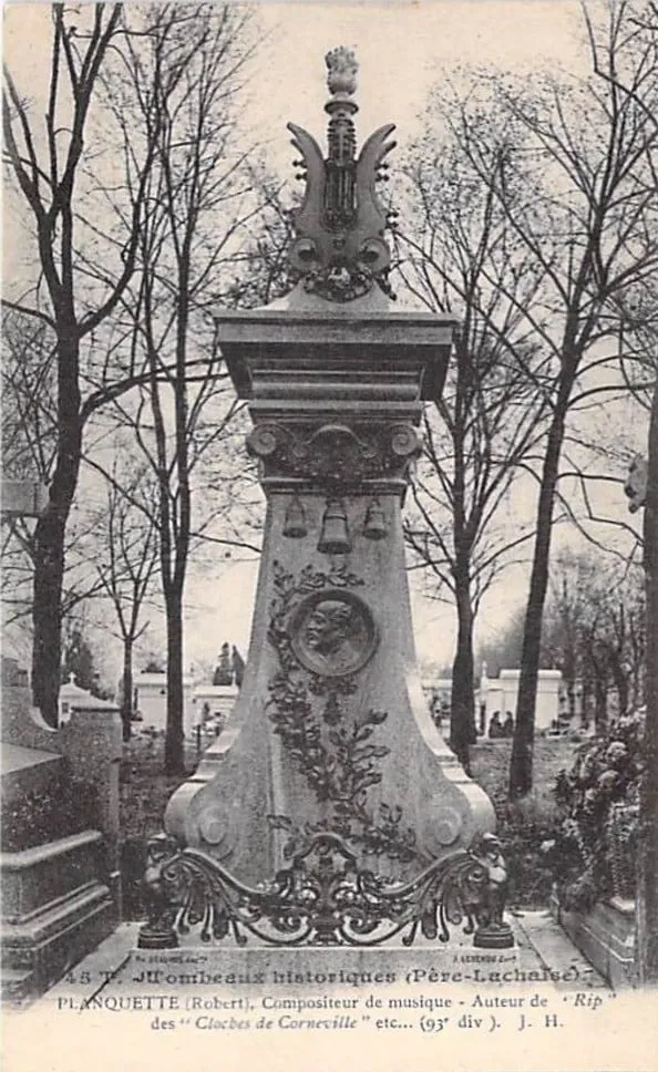 Photographie : la tombe de Robert Planquette au cimetière du Père-Lachaise