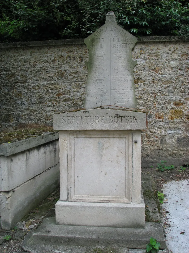Photographie : la tombe de Sébastien Bottin au cimetière du Père-Lachaise