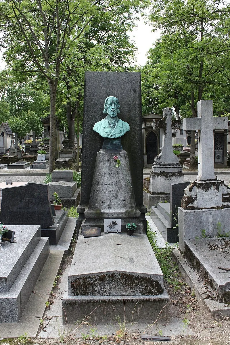 Photographie : la tombe de Stephen Heller au cimetière du Père-Lachaise