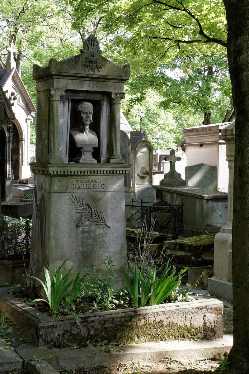 Photographie : la tombe de Théodore Barrière au cimetière du Père-Lachaise