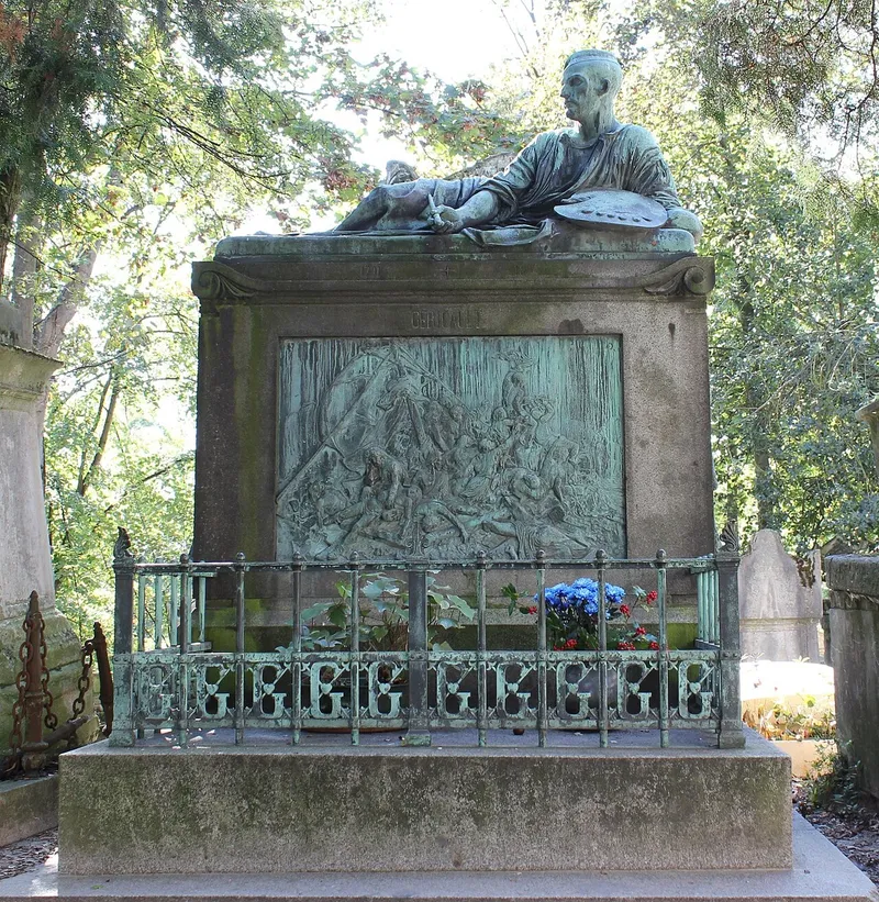 Photographie : la tombe de Théodore Géricault au cimetière du Père-Lachaise