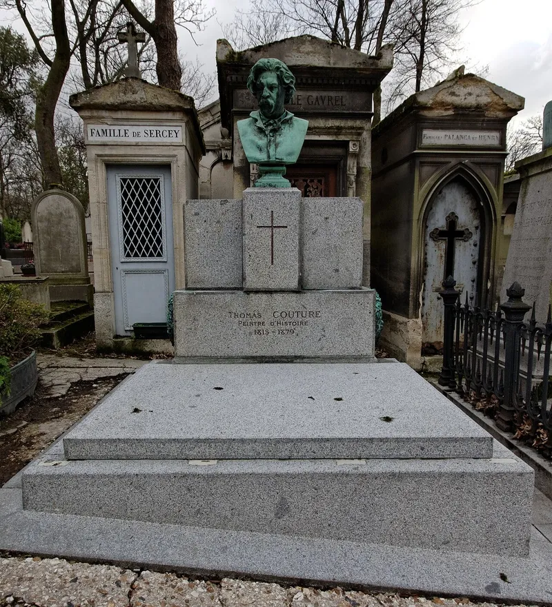 Photographie : la tombe de Thomas Couture au cimetière du Père-Lachaise