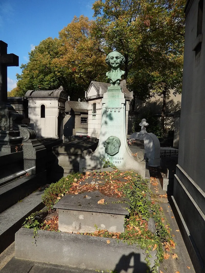 Photographie : la tombe de Tony Révillon au cimetière du Montparnasse